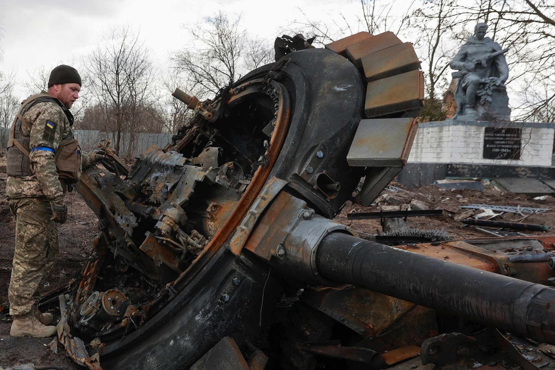 Russian army wreckage